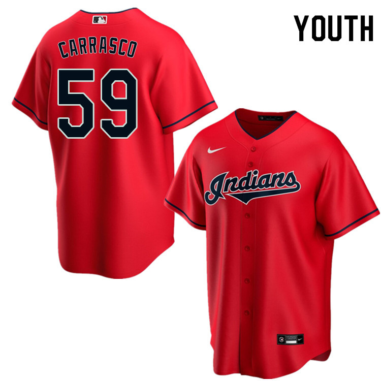 Nike Youth #59 Carlos Carrasco Cleveland Indians Baseball Jerseys Sale-Red
